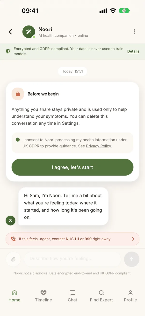 Noori assistant, with consent